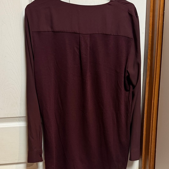 Ann Taylor Rich Burgundy Blouse - Picture 7 of 8